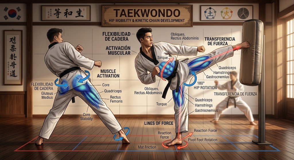 Taekwondo y movilidad funcional